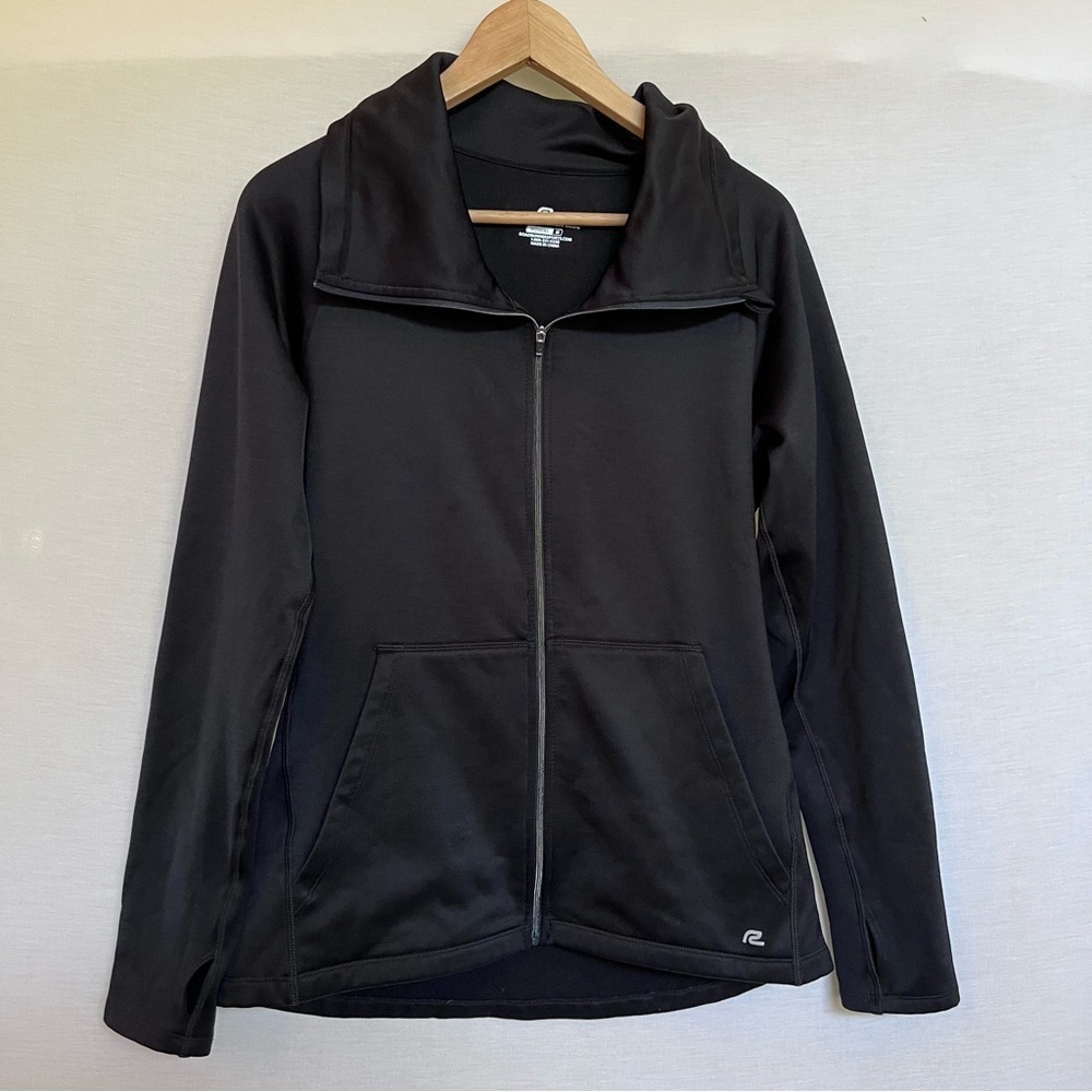Road Runner Black Front Zip Up Light Jacket